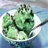 Spinach & mint ice cream